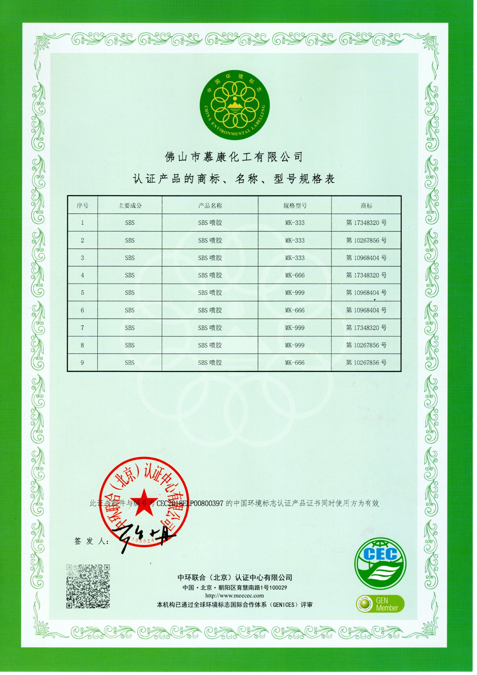 校企合作證書
